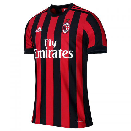 AC Milan 2017/18 Home Soccer Jersey